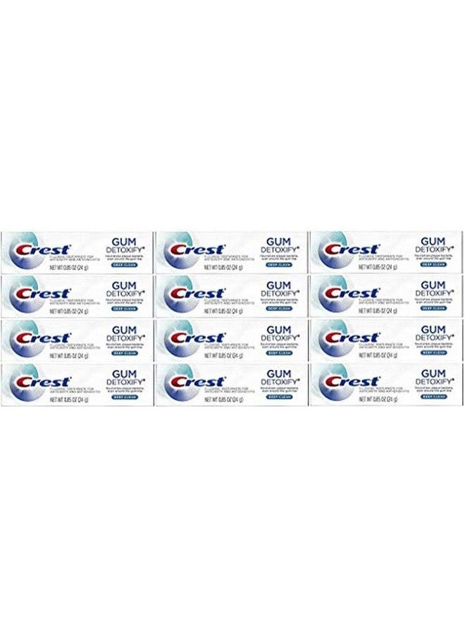 Crest - Gum Detoxify Toothpaste Deep Clean Travel Size 0.85 Oz (24G) Pack Of 12 - Image 1