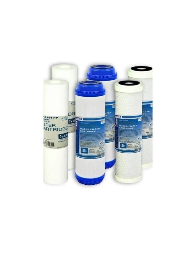 فلتر مياه كانا ذو 3 مراحل، فلتر مياه منزلي بالكامل، ترشيح مياه على 3 مراحل، مجموعات من مجموعات التصفية المسبقة البديلة ذات السعة العالية لسلسلة نظام تصفية المياه بالتناضح العكسي من سلسلة Essence، المرحلة 1 و2 و3 (2) - Image 3