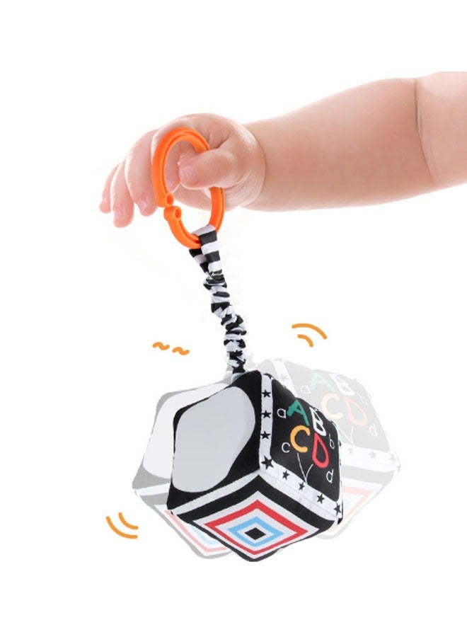 Baby Toys Cloth Newborn Book That Makes A Sound when Pressed Environmentally Friendly and Durable Black White  - Image 3