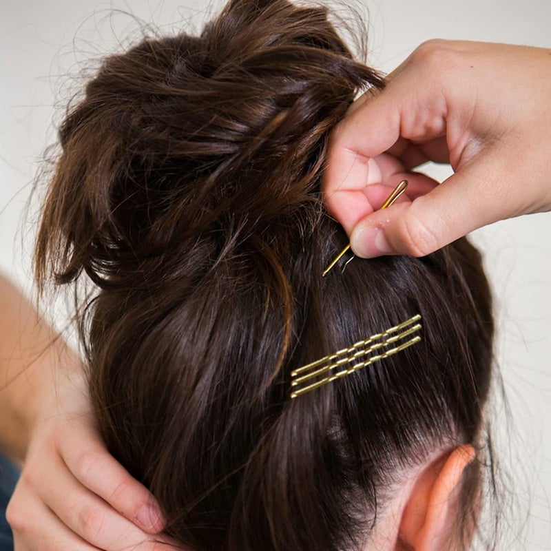 YINGFENG 220pcs Large Gold Bobby Pins for Women, 2.76 Inch Jumbo Hair Pins, Long Hair Clips Bulk with Box, Reusable Non Slip Hairpins Kit, Big Hair clips Great for Thick Hair - Image 3