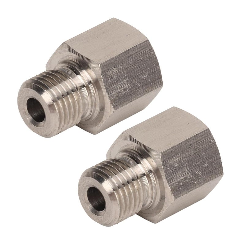 Stainless Steel M10 X 1 0 Male To 1 8 NPT Female Universal Car Pressure Gauge Adapter - Image 3