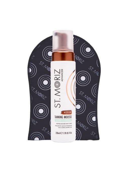 St. Moriz - St Moriz Advanced Color Correcting Self Tanner Mousse in Medium - Instant Self Tanning Foam for Face & Body - Long Lasting & Streak Free (No Tanning Mitt) - (7.78 fl oz) - Image 1