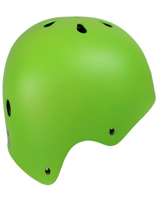 كراون خوذة تزلج Krown Neon Green Shell مع حزام أسود، مقاس واحد (KRHEL-NGBK) - Image 3