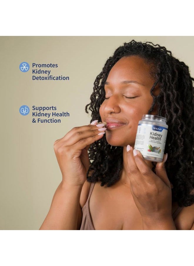 SNAP SUPPLEMENTS Kidney Health Support Supplement with Vitamins, Uva Ursi, Cranberry Extract and Stinging Nettle Leaf Powder, Supports Kidney and Urinary Tract Health for Women and Men, 60 Capsules  - Image 3