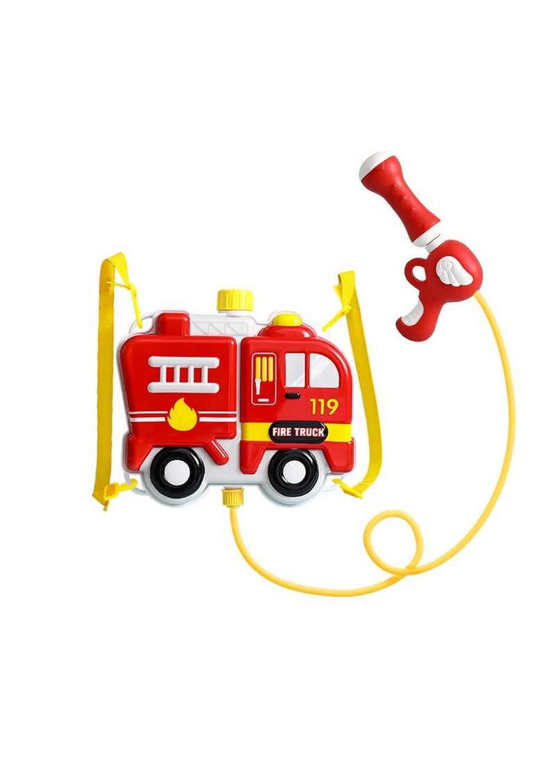 Children'S Water Gun, Fire Truck Shape,Backpack Gun With 2.5L Large Capacity Tank And Adjustable Strap, Summer Swimming Pool, Beach, Outdoor Toys, Spray Toys（Red）  - Image 1