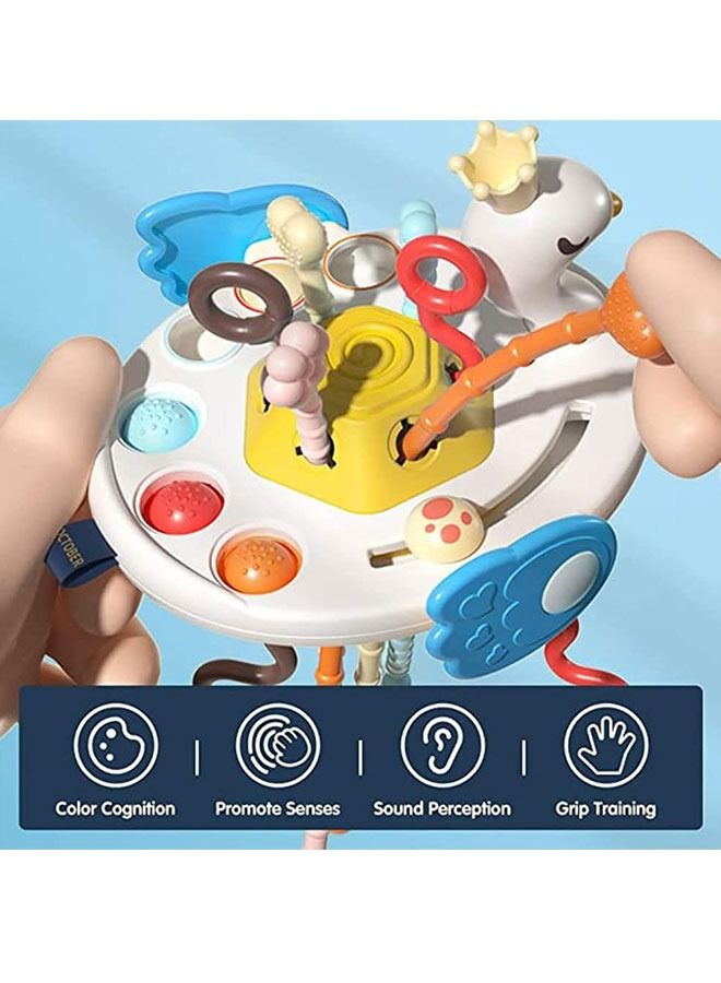 LINJIE Baby Toys 6 to 12 Months，Baby Montessori Toys, Pull Rope Activity Toys, Baby Toys Fine Motor Skills Toys 18m Gift+ - Image 5