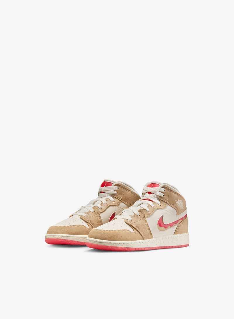 Jordan Youth Air Jordan 1 Mid Se Fem Gg - Image 3