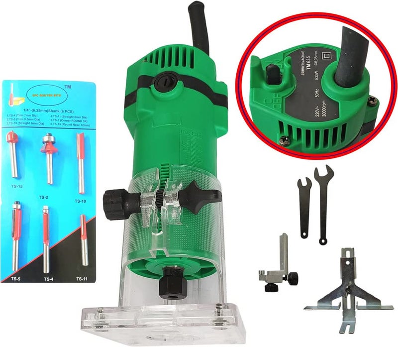 Inditrust Inditrust 6pc Router bit 635mm Pack of 2 for Wood working Rotary Tool  - Image 2