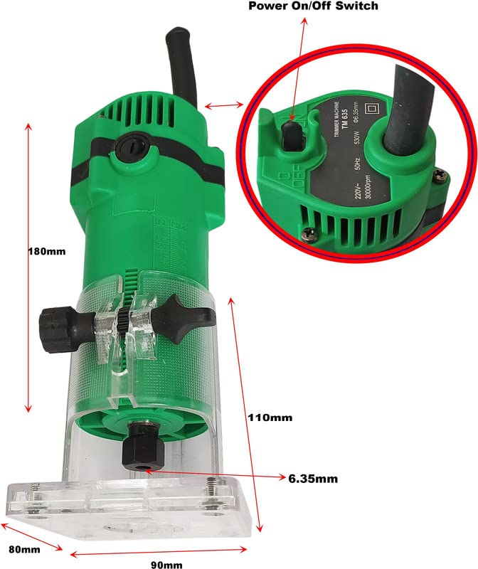 Inditrust Inditrust 6pc Router bit 635mm Pack of 2 for Wood working Rotary Tool  - Image 3