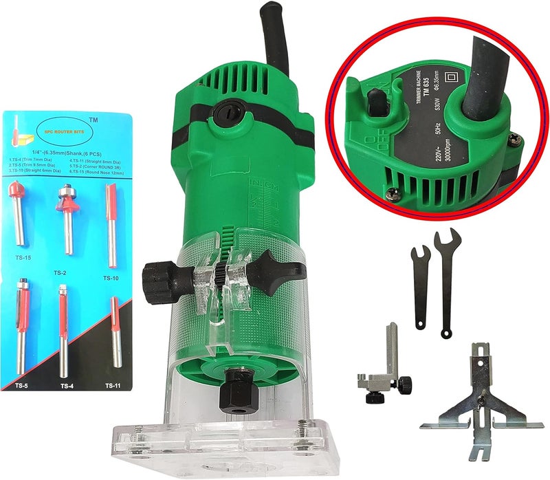Inditrust Inditrust 6pc Router bit 635mm Pack of 2 for Wood working Rotary Tool  - Image 1