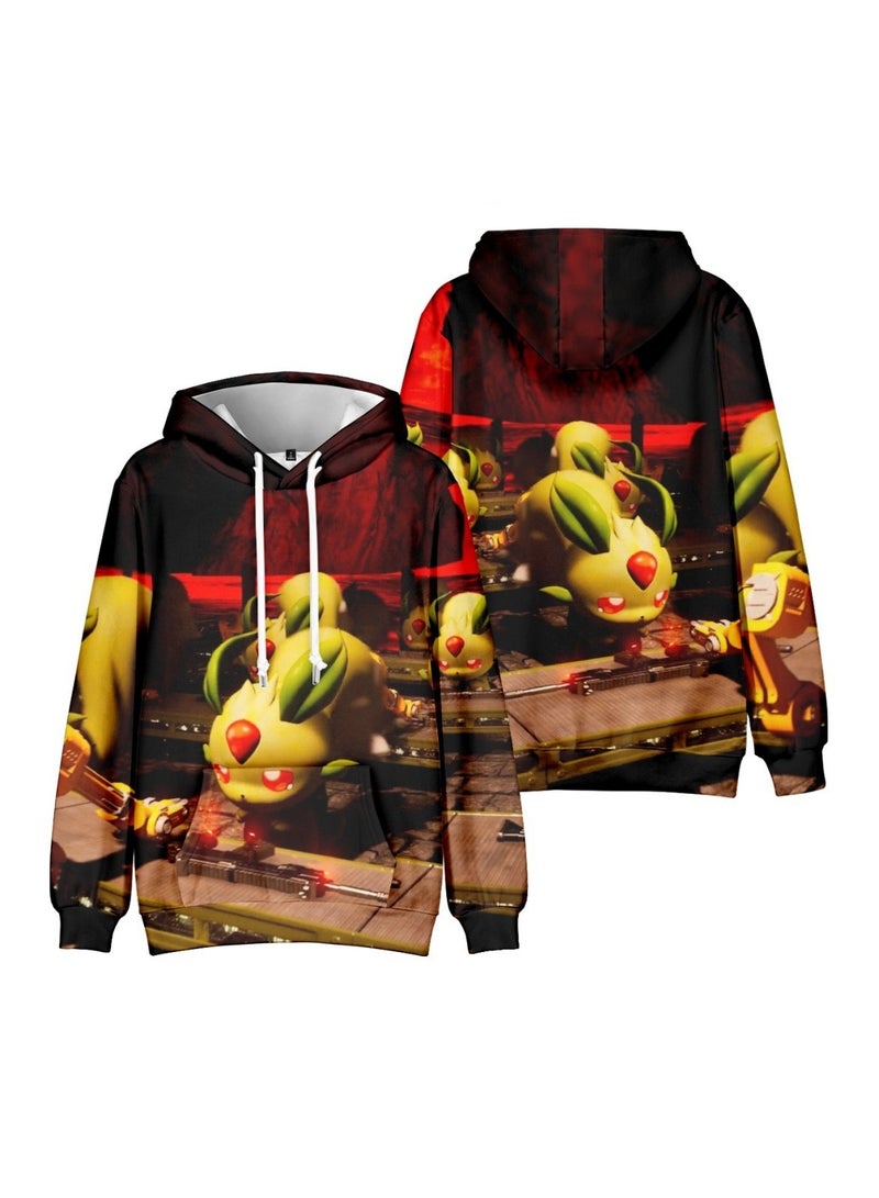 Palworld Phantom Pallu 3D digital print street trend hooded sweatshirt for Adults and Children - Image 3