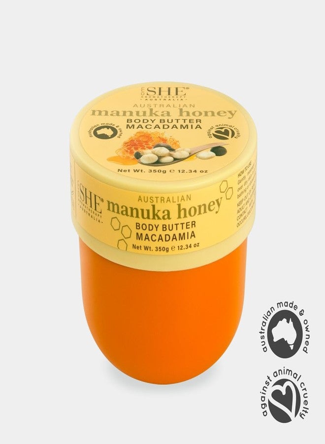 Om She Aromatherapy Manuka Honey Body Butter with Macadamia 12.34oz - Nourishing and Hydrating, Australian Manuka Honey, Organic Shea and Cocao Butter, Soothing. Australian Made. - Image 4
