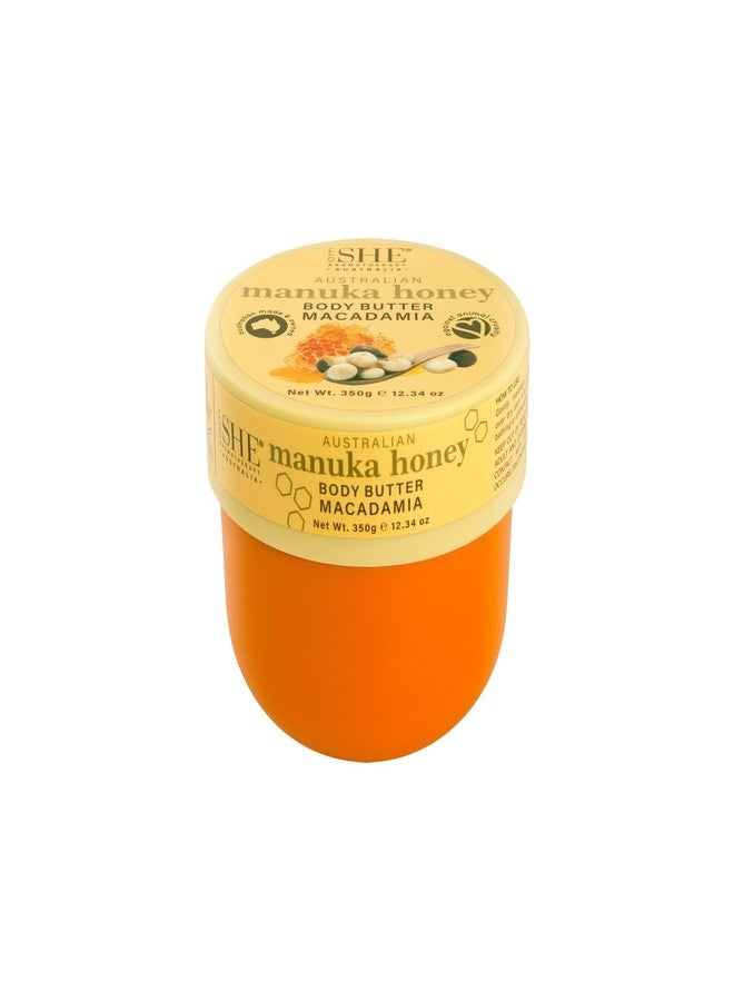 Om She Aromatherapy Manuka Honey Body Butter with Macadamia 12.34oz - Nourishing and Hydrating, Australian Manuka Honey, Organic Shea and Cocao Butter, Soothing. Australian Made. - Image 1