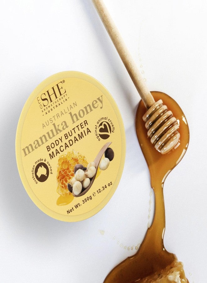 Om She Aromatherapy Manuka Honey Body Butter with Macadamia 12.34oz - Nourishing and Hydrating, Australian Manuka Honey, Organic Shea and Cocao Butter, Soothing. Australian Made. - Image 3