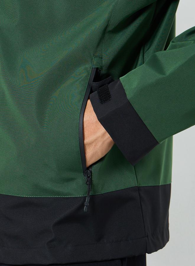 Styli Men Oversized Color Block Hooded Jacket - Image 5