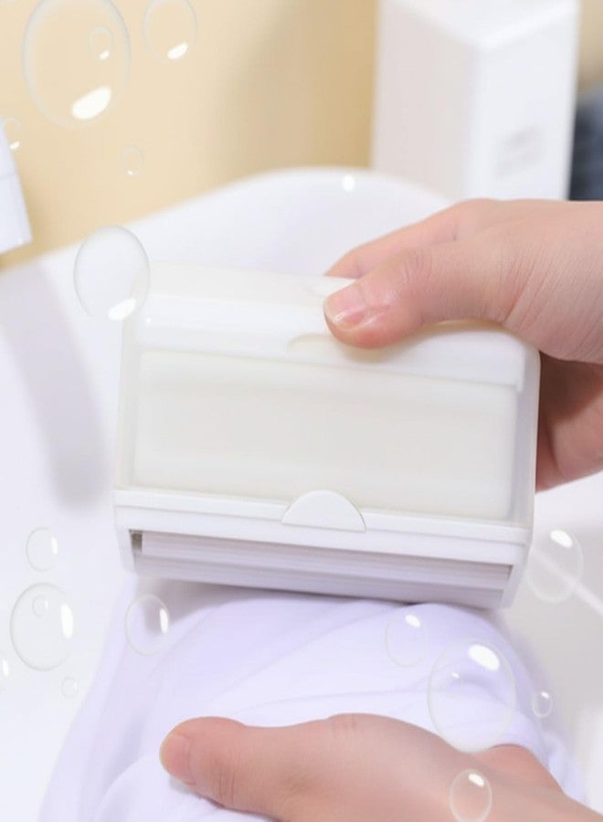 Houspace 2-in-1 Portable Laundry Soap Roller Box | Manual Cloth Washing Soap Dispenser with Lid | Easy Washing Roller Case for Home, Travel & Hostel Use | Durable Plastic Laundry Tool - Image 3