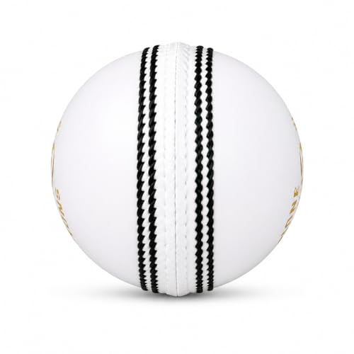 BOXCO Power White Leather Cricket Ball (Pack of 1) | Four Piece Hand-Stitched Seam Match Grade for T20, ODI & Test - Image 5