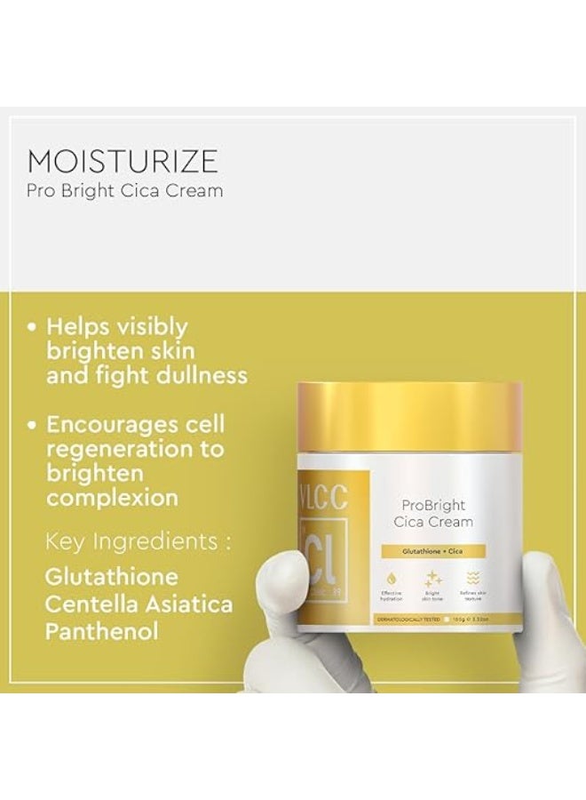 VLCC Clinic Skin Perfect Combo for Wrinkles and Glowing Skin | Pro Youth Macrofilm Clay Mask - 50g with Pomegranate & Rhassoul Clay + Pro Bright Cica Cream - 100g with Cica and Glutathione - Image 4