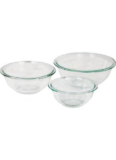 3-Piece Durable Glass Mixing Bowl Set Clear 23.62 x 23.11 x 24.4 cm 81572L20 - pzsku/Z1B1796ED494BBBE1963CZ/45/_/1726484766/ff7c4c48-9e73-4ef2-98f9-10487811ae31