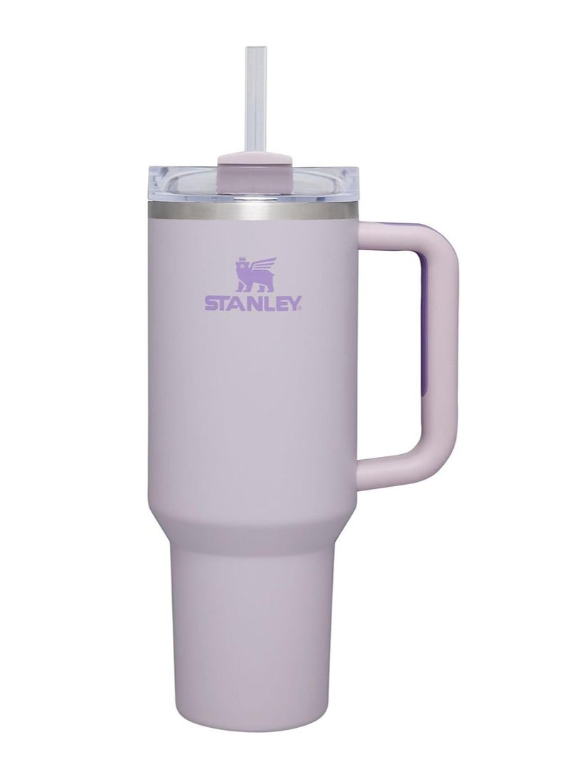 Stanley - Stainless steel vacuum cup with lid and straw for ice and cold drinks - Image 1