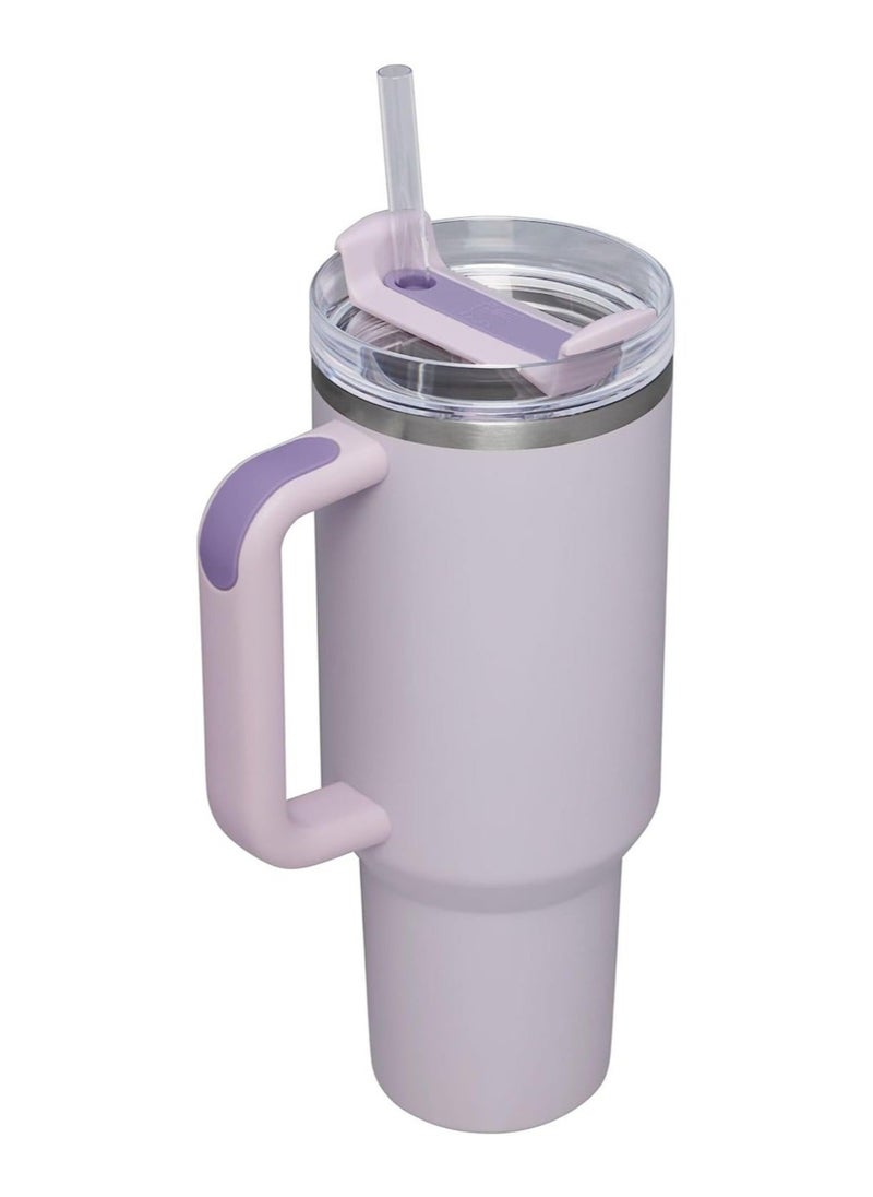 Stanley - Stainless steel vacuum cup with lid and straw for ice and cold drinks - Image 1