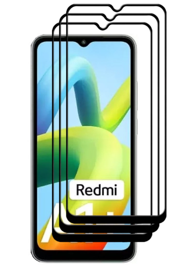 ACLIX 3 Pieces Antistatic ESD Dustproof Premium Quality High Definition Tempered Glass Screen Protector Designed For Xiaomi Redmi A1+ - Image 1