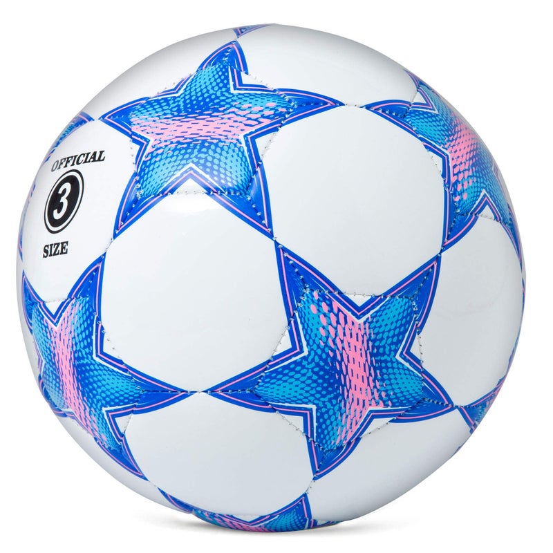 Runleaps Soccer Ball Size 3 for Kids, Ball Toys with Star Pattern Official Size Soccer Balls for Training, Playing, Boys, Girls, Toddlers Age 3-8 - Image 2