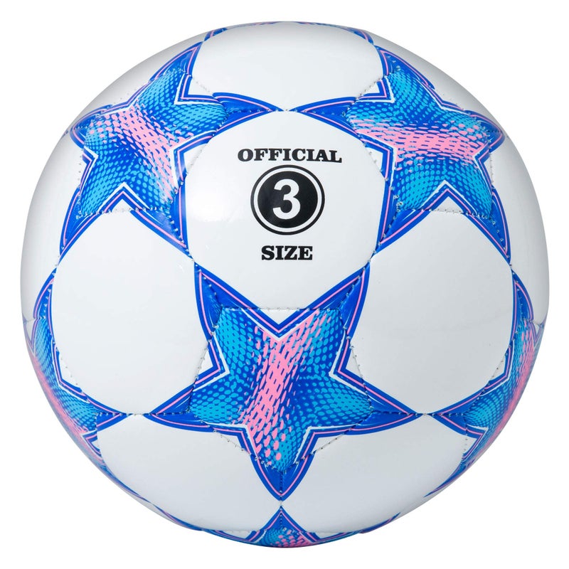 Runleaps Soccer Ball Size 3 for Kids, Ball Toys with Star Pattern Official Size Soccer Balls for Training, Playing, Boys, Girls, Toddlers Age 3-8 - Image 1