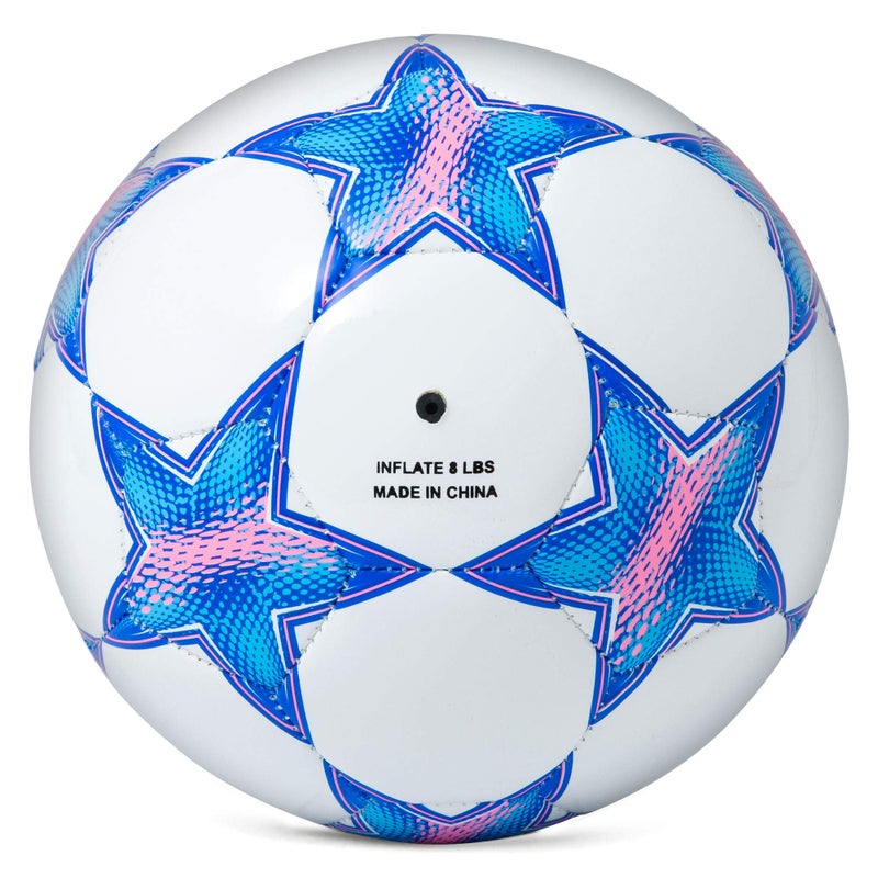 Runleaps Soccer Ball Size 3 for Kids, Ball Toys with Star Pattern Official Size Soccer Balls for Training, Playing, Boys, Girls, Toddlers Age 3-8 - Image 3