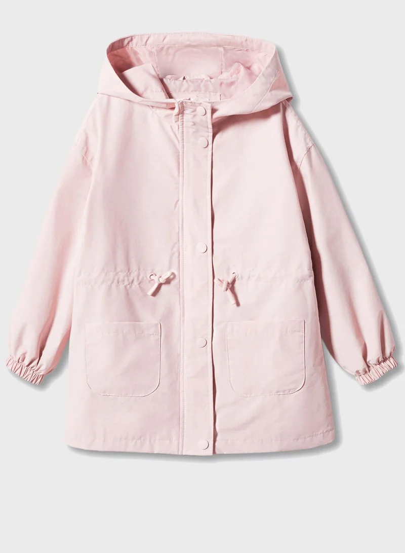 MANGO Kids Hooded Parka Jacket