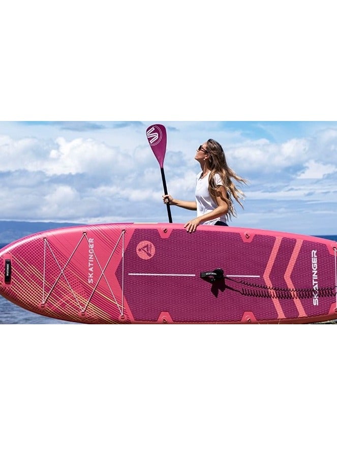 Generic Super Wide Inflatable Stand Up Paddle Board, Ultra Stable Wide SUP for 2+1 People/Family/Big Size w/Shoulder Strap, 100L Backpack, All-Round Sup Board, US Fin' - Image 2