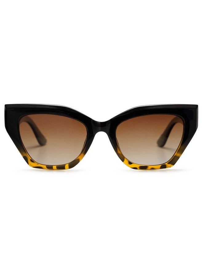 سوجوز نظارات شمسية مستقطبة على شكل عين القطة مربعة الشكل للنساء، كلاسيكية عتيقة، نظارات شمسية على شكل عين القطة Sj2235 متعددة الألوان - Image 3