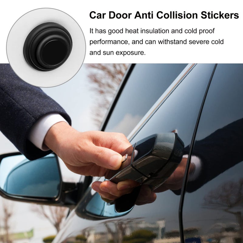 24 Pcs Black Anti Collision Silicone Pads For Car Door Edge Protection Heat And Cold Resistant - Image 4