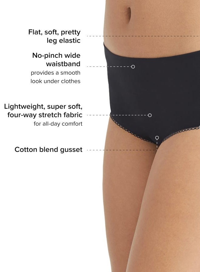 Wacoal Women's Feeling Flexible Seamless Brief, Black, Medium - Image 3