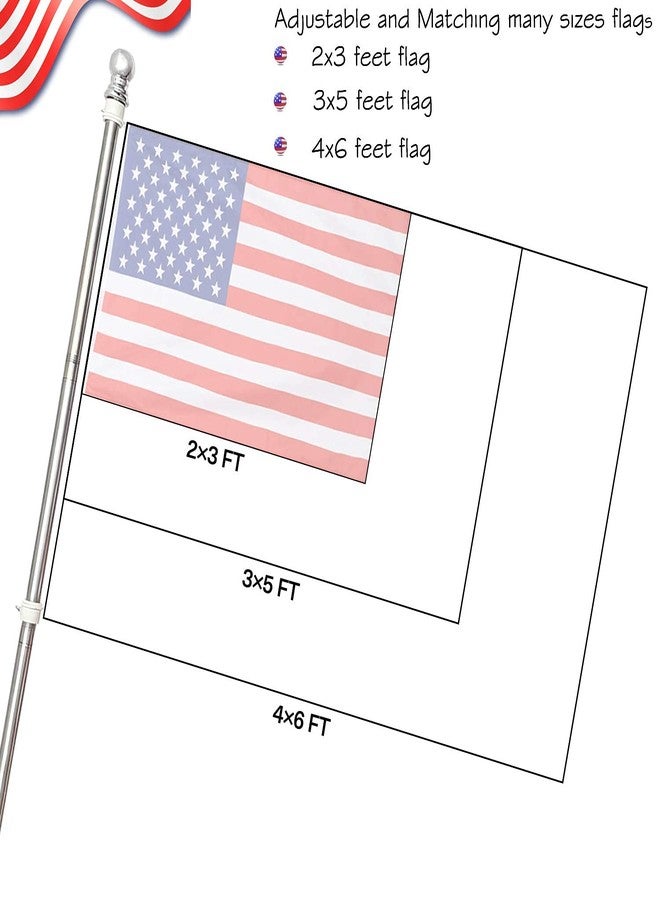 FLY HAWK Black Flag Pole for House - 5FT Tangle Flagpole Kit for American Flag - 3x5/4x6 Flags Heavy Garden flagpole-Professional Metal Flag Pole for House Truck Garden Yard Residential or Commercial - Image 4