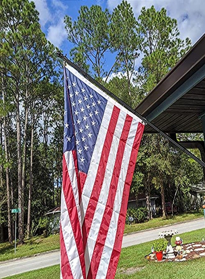 FLY HAWK Black Flag Pole for House - 5FT Tangle Flagpole Kit for American Flag - 3x5/4x6 Flags Heavy Garden flagpole-Professional Metal Flag Pole for House Truck Garden Yard Residential or Commercial - Image 5