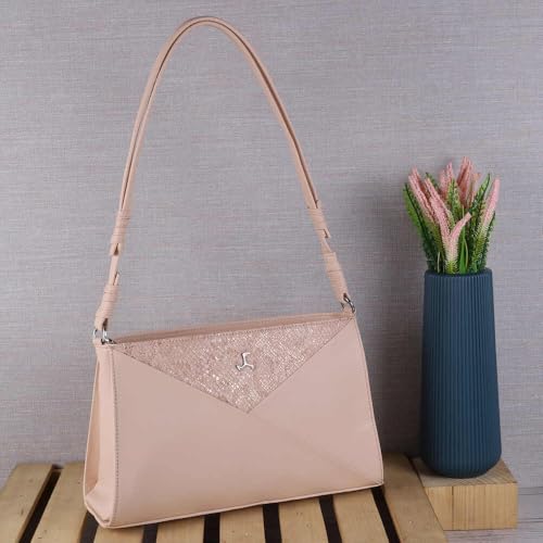 Mochi Women's Beige Fashionable Faux Leather Shoulder Bag (66-473) - Image 2