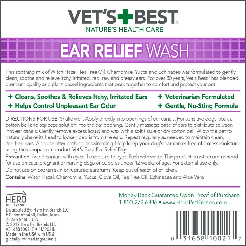 Vet's Best Dog Ear Relief Wash, 4 oz - Image 2