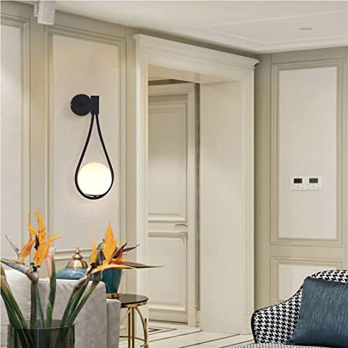 WHITERAY Wall Lights/Wall Light for Living Room Modern/Wall Lamps for Bedroom/for Living Room/Wall Lights for Home Decoration/Bedside Wall lamp (Racket Blk, with Bulb) - Image 5