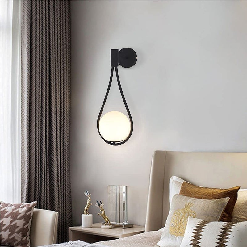 WHITERAY Wall Lights/Wall Light for Living Room Modern/Wall Lamps for Bedroom/for Living Room/Wall Lights for Home Decoration/Bedside Wall lamp (Racket Blk, with Bulb) - Image 3
