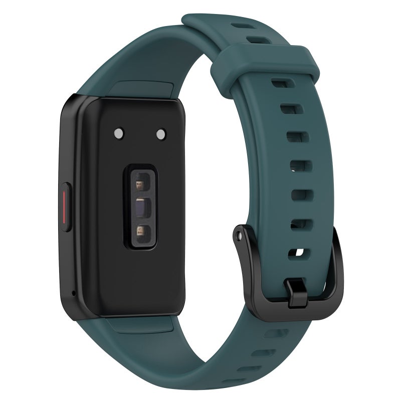 erorex For Honor Band 7 Silicone Watch Band(Dark Green) - Image 2