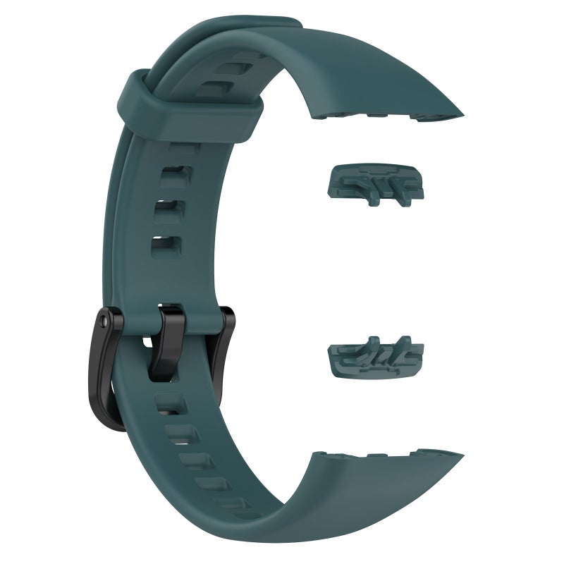 erorex For Honor Band 7 Silicone Watch Band(Dark Green) - Image 4
