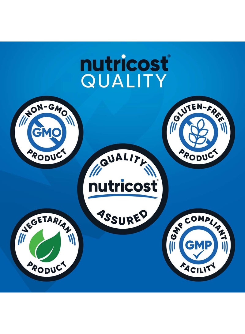 Nutricost Creatine Monohydrate, Micronized Creatine Monohydrate, 5G Creatine Monohydrate Per Serving, 76 Servings, 500G Per Container, Blue Raspberry, Net Wt. 17.9 Oz,(1.1 LB) 500 G- naturally and artiffially flavoured  - Image 4