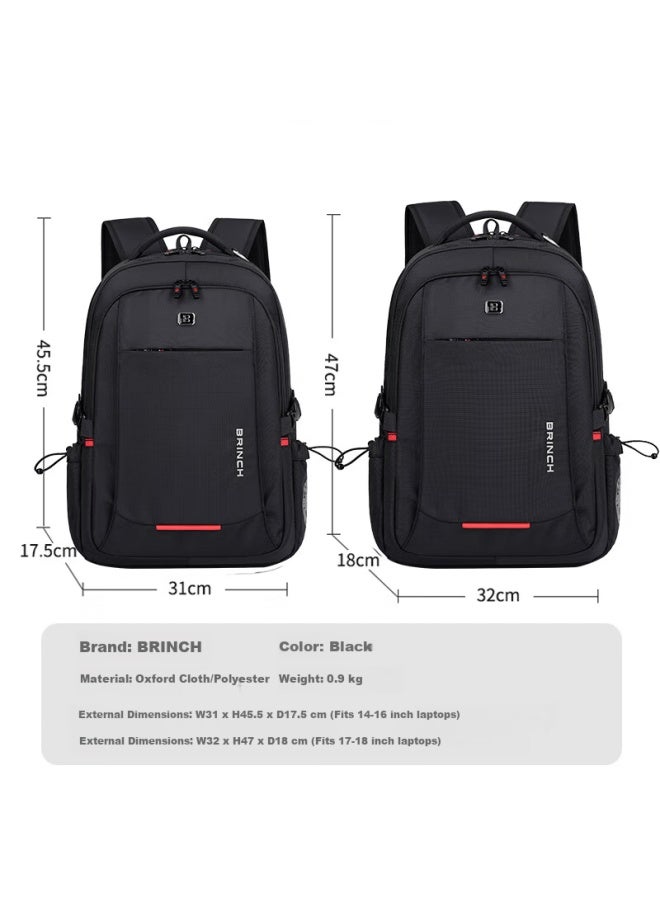 Brinch Men's 17/18 Inch Laptop Backpack High-end Business Travel Lightweight Commuter Large Capacity - Image 3