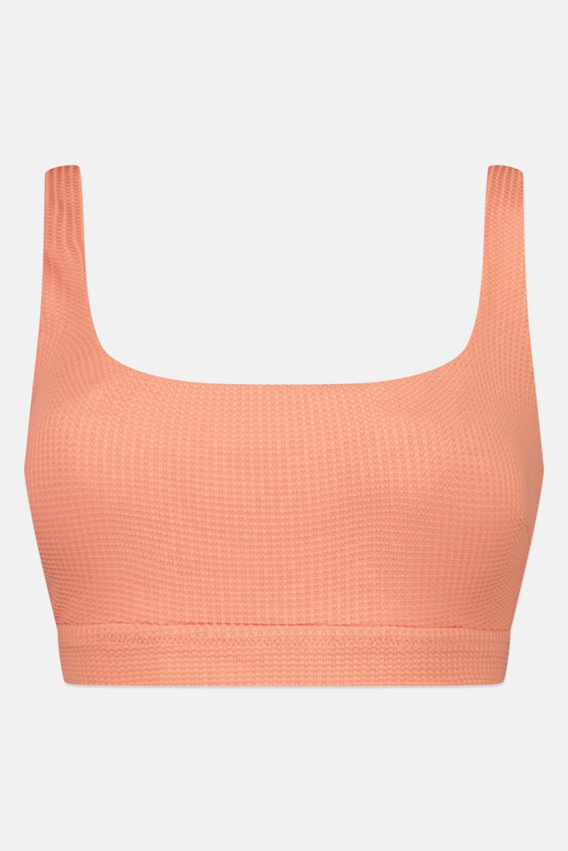 Aerie Women Textured Padded Bralette, Peach  - Image 2