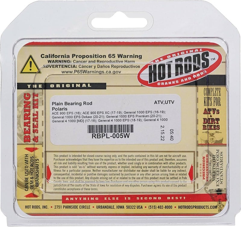 Hot Rods RBPL-005W Plain Bearing Rod - Image 4