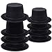 Skylety 8 Pieces Snowman Hats for Crafts Mini Top Felt Top Small Black Hats Craft for Christmas Party Snowman Craft Decor - Image 3