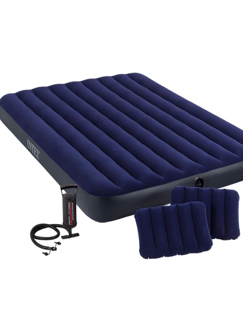 انتكس مرتبة مزدوجة دورا بيم كلاسيكية داوني هوائية مع وسادتين مقاس 152x203x25 سم - Image 1