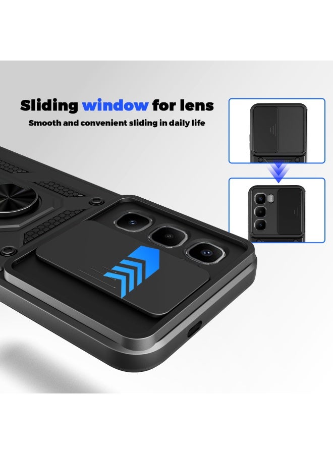 general Compatible with Infinix Hot 60 Pro 4G Case Cover,with Slide Camera Lens Cover Compatible with Infinix Hot 60 Pro 4G X6885 Cell Phone Protective Case - Image 3