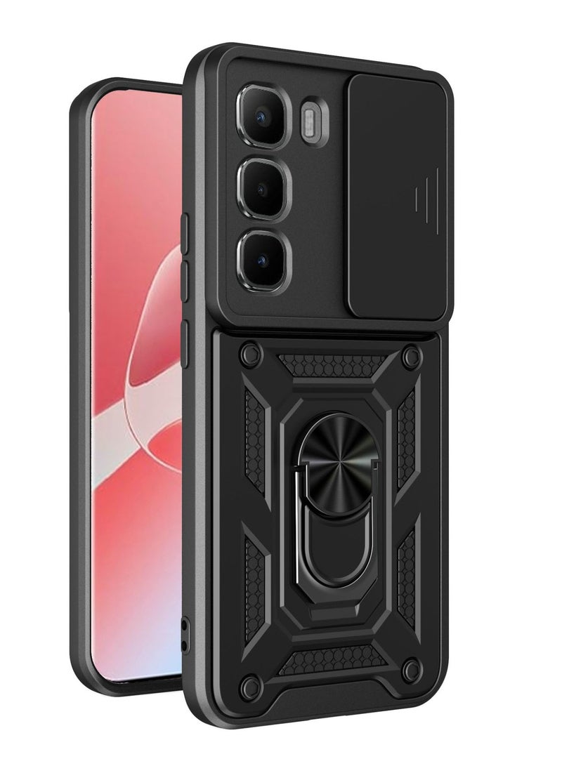 general Compatible with Infinix Hot 60 Pro 4G Case Cover,with Slide Camera Lens Cover Compatible with Infinix Hot 60 Pro 4G X6885 Cell Phone Protective Case - Image 1